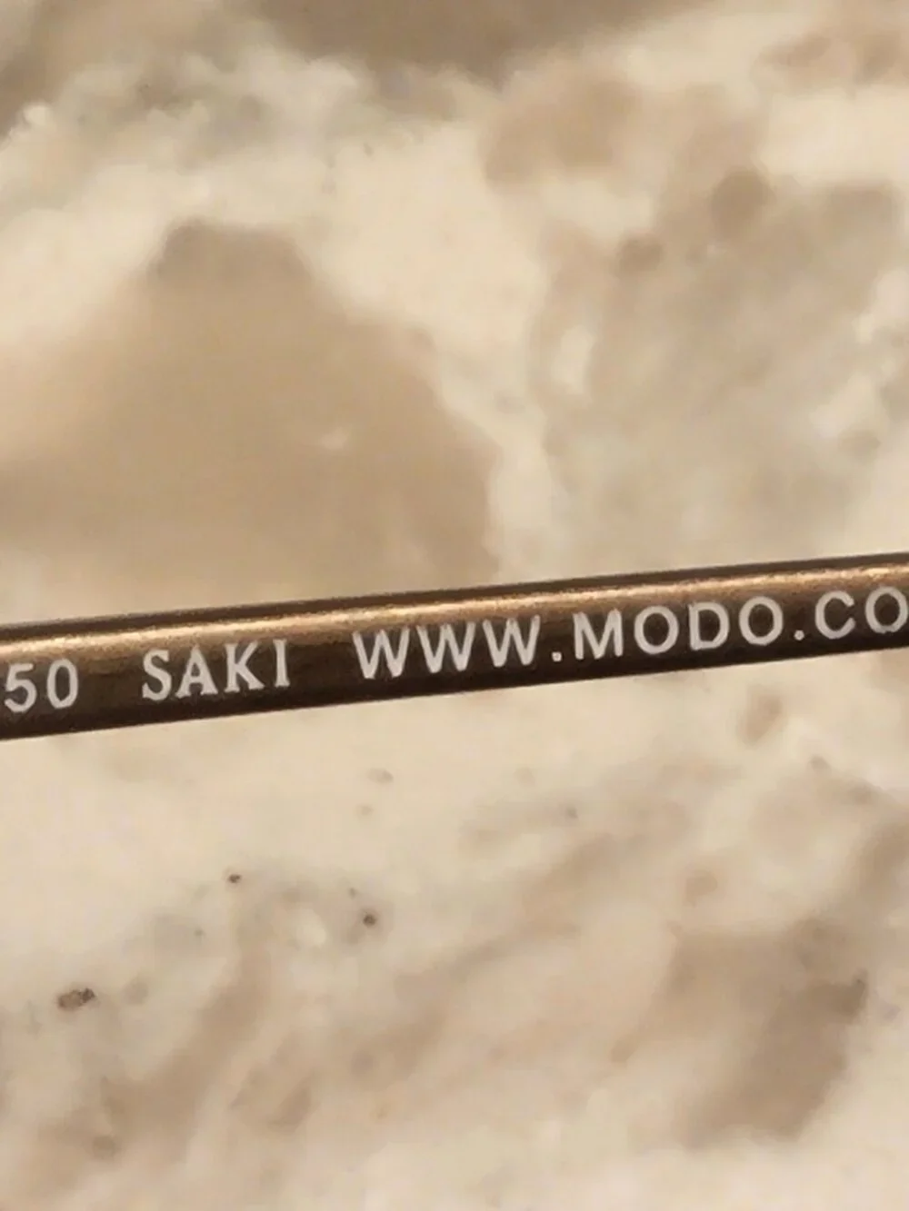 MODO SAKI 650 TITANIUM EYEGLASS FRAMES OVAL FULL RIM METAL PETITE VTG. 46-21-143